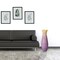 Uniquewise 24" Classic Bamboo Floor Vase Handmade, For Dining, Living Room, Entryway, Glossy Purple QI003242.S.PUR - alternate 6